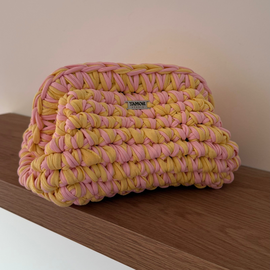 Clutch Jade - Lemon & Pink