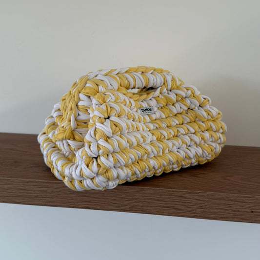 Clutch Jade - Lemon and White